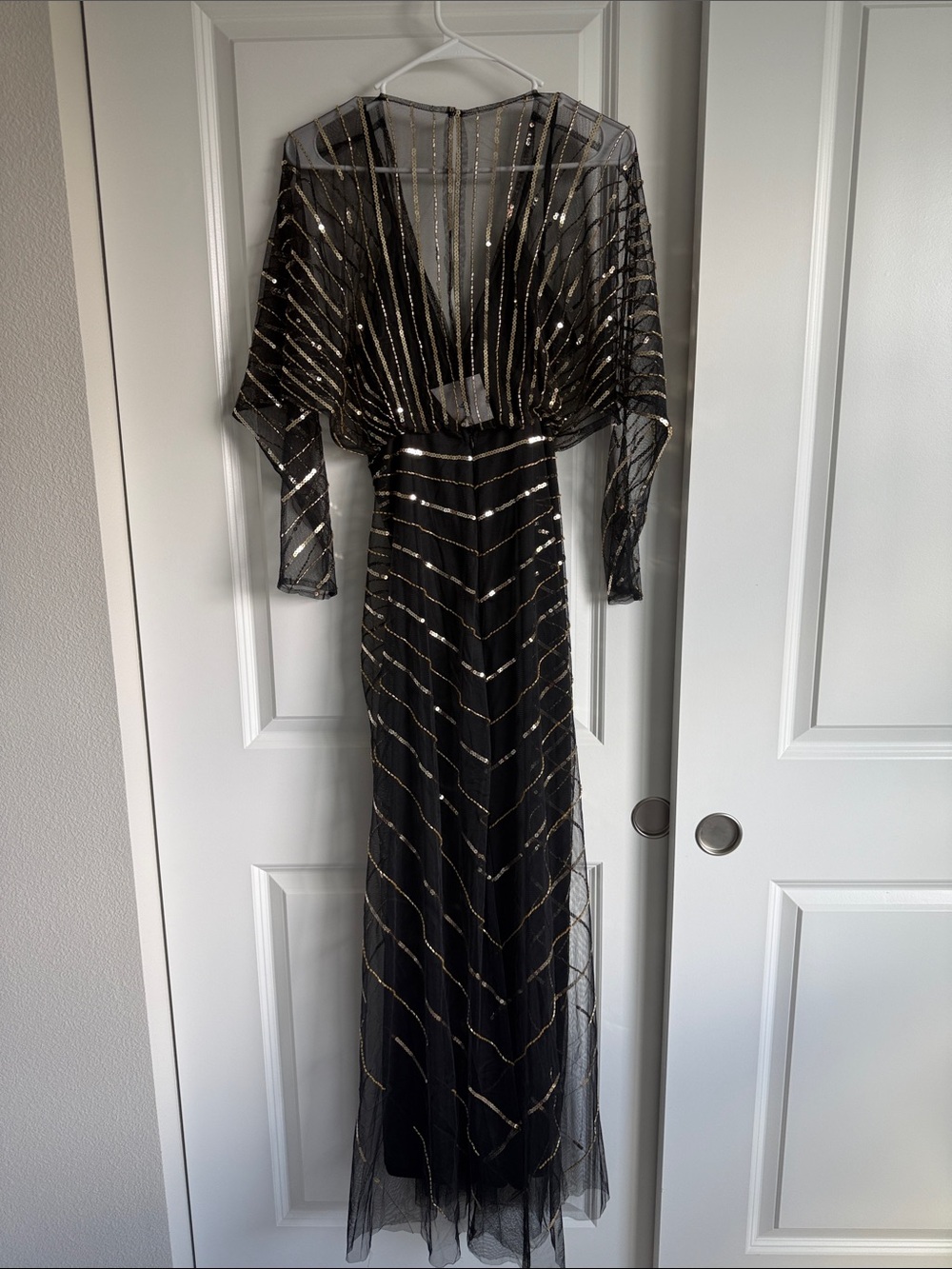 Babeyond Dress Maxi Zouzou Crystal Encrusted Evening Gown - Picture 9 of 11